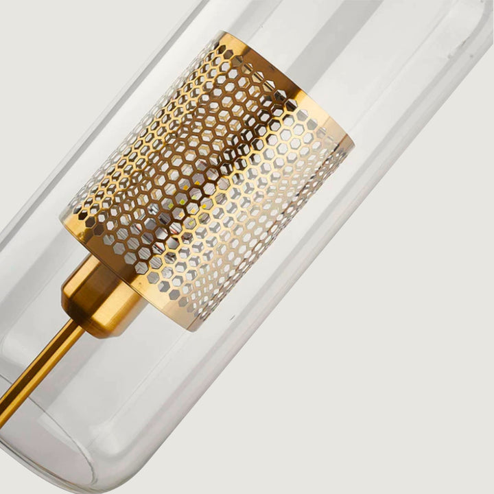 Luxora Modern Glass & Brass Wall Light