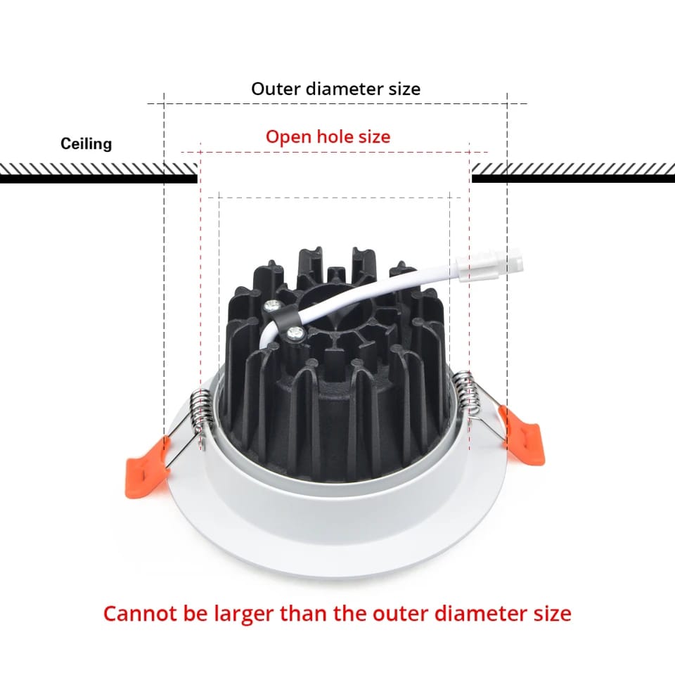 RECESSED MOUNTED DOWNLIGHT COB CEILING SPOTLIGHT
