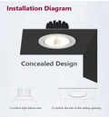 RECESSED MOUNTED DOWNLIGHT COB CEILING SPOTLIGHT