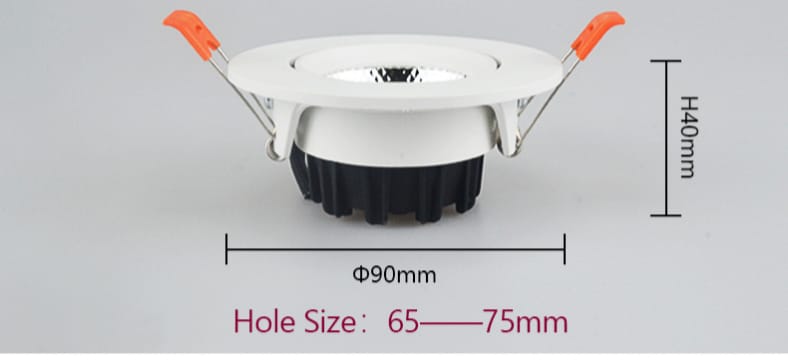 RECESSED MOUNTED DOWNLIGHT COB CEILING SPOTLIGHT