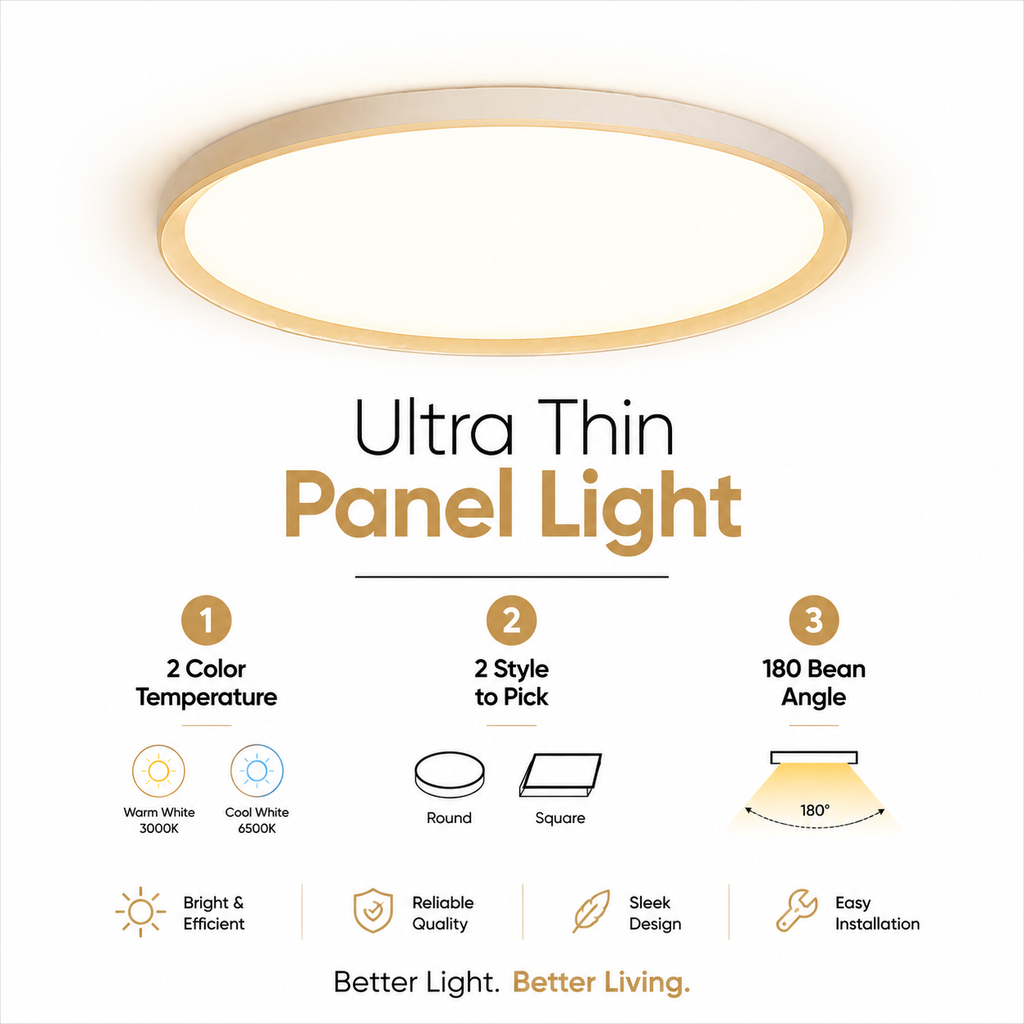 ULTRA THIN ROUND LED PANEL LIGHT